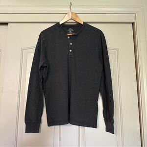J. Crew Black Long Sleeve Henley